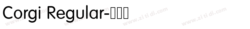Corgi Regular字体转换